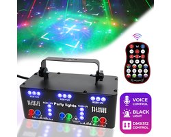 MSP Pulse FX 21 - LED - Blacklight - Stroboscoop - Discolamp - DJ lamp - Feestverlichting - Disco - DMX - Discobal - Discolamp kinderen - Discobol