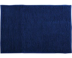 MSV Badmat - CHENILLE - Badkamermat - Microvezel - Blauw