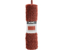 MSV Badmat - CHENILLE - Badkamermat - Microvezel - Terracotta