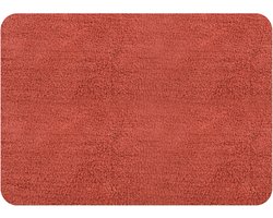 MSV Campus Badmat 50x70 cm – Zachte Badkamer Mat in Terracotta – Vochtabsorberende Badmat voor Douche en Bad