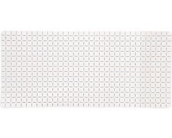 MSV Douche/bad anti-slip mat badkamer - rubber - ivoor wit - 76 x 36 cm - met zuignappen