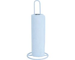MSV Keukenrolhouder - 1 rol - metaal - wit - 31 x 12 cm