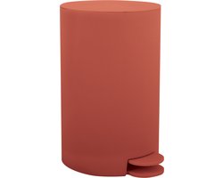 MSV Osaki Badkamerprullenbak - Pedaalprullenbak 3 Liter - Prullenbak Badkamer Toilet en Kantoor - Polypropyleen - Slank Ontwerp