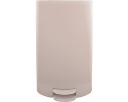 MSV Pedaalemmer - kunststof - beige - 3L - klein model - 15 x 27 cm - Badkamer/toilet