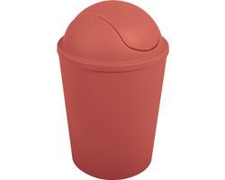 MSV Prullenbak met Deksel – AKO Collectie Afvalemmer met Kantelbaar Deksel voor Badkamer, Keuken en Kantoor – Moderne Afvalbak