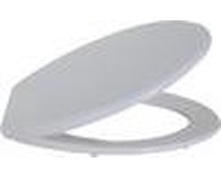 MSV Toiletbril – WC-bril van Polypropyleen met Kunststof Scharnieren – Antislip Noppen – Stabiel en Comfortabel