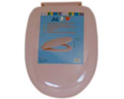 MSV Toiletbril – WC-bril van Polypropyleen met Kunststof Scharnieren – Closetbril met Antislipnoppen voor Stabiliteit