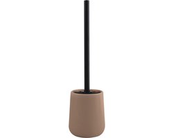 MSV WC Borstel met Houder - MAONIE - Toiletborstel Vrijstaand - Keramiek - Taupe
