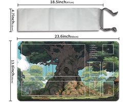 MTG speelmat + gratis waterdichte tas, gestikte randen, glad rubberen oppervlak, MTG PlayMat met zones (An Original Playmat)
