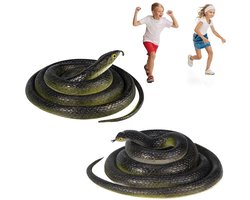 MTTproducts- Nep Slang Realistisch - Slang Speelgoed - Rubber - 2 Stuks - Tuinaccessoires - Halloween Decoratie - Veiligheidswaarschuwing