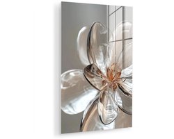 MuchoWow® Glasschilderij 120x180 cm - Schilderij acrylglas - Bloem - Glazen - Doorzichtig - Foto op glas - Muurdecoratie woonkamer - Wanddecoratie slaapkamer - Schilderijen