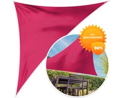 MuchoWow® - Schaduwdoek - Karmijn - Kleuren - Palet - Roze - 96% UV-bestendig - Hoogwaardig polyester - Zonnedoek - Weerbestendig - Tuin - Tarp - 300x300 cm