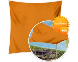 MuchoWow® - Schaduwdoek - Oranje - Seizoenen - Herfst - Kleur - 96% UV-bestendig - Hoogwaardig polyester - Zonnedoek - Weerbestendig - Tuin - Tarp - 300x300 cm