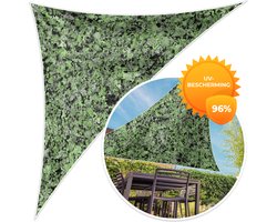 MuchoWow® - Schaduwdoek - Steen - Groen - Graniet - Zwart - 96% UV-bestendig - Hoogwaardig polyester - Zonnedoek - Weerbestendig - Tuin - Tarp - 300x300 cm