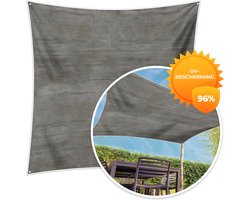 MuchoWow® - Schaduwdoek - Structuur - Beton - Steen - Patronen - 96% UV-bestendig - Hoogwaardig polyester - Zonnedoek - Weerbestendig - Tuin - Tarp - 300x300 cm