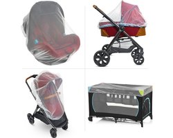 Muggennet voor Kinderwagen, Buggy en Autostoel - Bescherming tegen Insecten met Nauwsluitend Elastiek