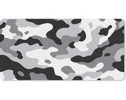 Muismat 120x60 cm - Bureaumat kantoor - Computer en desktop accessoires - Muis en bureau mat onderlegger - Camouflage bureaulegger xl - Mousepad xxl voor kantoorinrichting - Kantoorartikelen decoratie - Muismatten office desk anti slip