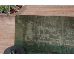 Muismat XXL 120x80 cm - Bureau onderlegger - Bureau mat Stoel - Steen - Deur - Architectuur - Bureaumat - Gaming mousepad xl - Bureaulegger groot - Computer deskmat