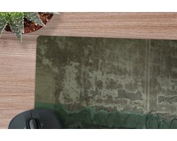 Muismat XXL 120x80 cm - Bureau onderlegger - Bureau mat Stoel - Steen - Deur - Architectuur - Bureaumat - Gaming mousepad xl - Bureaulegger groot - Computer deskmat