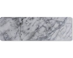 Muismat XXL 90x30 cm - Bureau onderlegger - Bureau mat Marmer - Steen - Grijs - Bureaumat - Gaming mousepad xl - Bureaulegger groot - Computer deskmat