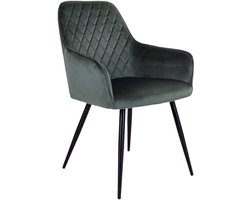 Mulder | eetkamerstoel | groen | fluweel en staal | 47x47x47 cm | eetkamerstoel | eetkamerstoel industrieel | woonkamer stoelen | stoel | Wood Selections