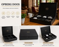 Mulder Opberg Box met 6 Vakken – Luxe Organizer voor Kabels, Sleutels en Accessoires