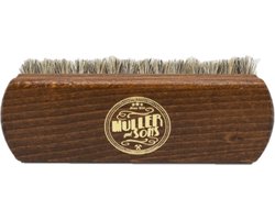Muller and Sons Luxe Uitwrijfborstel Paardenhaar - Maat - Heren - Onderhoud