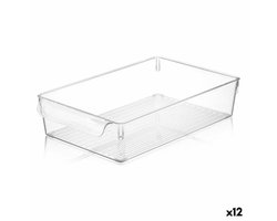 Multi-functionele Kist Quttin Transparant 20 x 32,5 x 7 cm (12 Stuks)