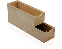 Multi-functionele Kist Versa Bamboe (7,8 x 6,4 x 23 cm)