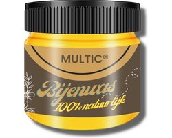 MULTIC Bijenwas voor Meubelonderhoud - 1x80g Natuurlijke Bijenwas voor Houtverzorging - Waterdicht en Bestendig voor Onderhoud en Bescherming van Houten Meubels - Boenwas voor Meubels - Antiekwasmiddel - Bijenwas voor Eikenhout - Donker