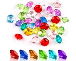 Multicolor Acryl Diamanten 110 Stuks 20mm Heldere Kristallen Decoratieve Steentjes voor Vazen, Tafelversiering en Bruiloft Cadeaus