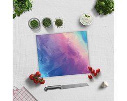 Multicolor Tempered Glas Snijplank 29cm x 34cm - Glassnijplank