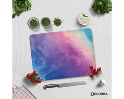 Multicolor Tempered Glas Snijplank 30cm x 40cm- Glassnijplank