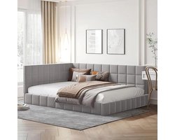 Multifunctioneel Gestoffeerd Bed Slaapbank 140x200 - Comfortabel en Ruimtebesparend