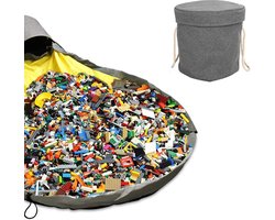 Multifunctioneel Opbergkleed - Speelgoed Organizer - Speelmat voor Kinderen - Geel