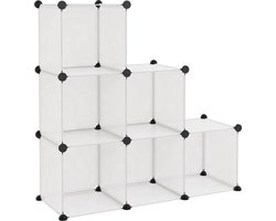 Multifunctioneel opbergmeubel - 6 vakken - Transparante opbergkubus - voor kamers