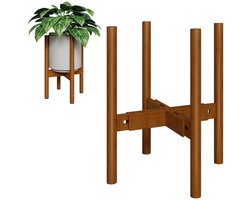 Multifunctioneel Plantenrek - Bamboe - Verstelbare Breedte - Geschikt voor Binnen en Buiten