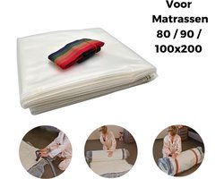 Multifunctioneel XL Vacuümzak voor matrassen - Dekbedden - Matras toppers - kleding - Large - Groot - Vacuumzak - verhuisverpakking - 80x200 - 90x200 - 100x200 - Opbergen