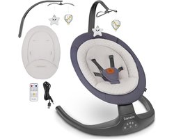 Multifunctionele 2-in-1 Wipstoel en Schommelstoel voor Baby met Afstandsbediening en 5 Schommelsnelheden