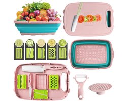 Multifunctionele 9-in-1 snijplank en afvoermand voor outdoor en keuken