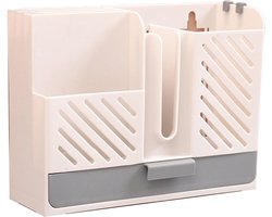 Multifunctionele Afdruiprek Voor Bestek - Keuken Organizer - Hangend - Bestekbak - Wit