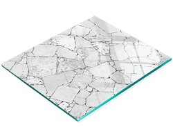 Multifunctionele decoratieve keukenplank van gehard steen, 60x52 cm