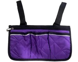 Multifunctionele Hangende Organizer – Voor Autostoel, Rolstoel Handbagage Rek voor Rolstoel en Mobiele Scooter, Opbergtas voor Rolstoel, Rugzak voor Autostoel, Opbergtas voor Rolstoel, Opbergtas voor Kinderwagen Paars