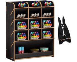 Multifunctionele Houten Bureau Organizer voor Kantoor en School - Pennenhouder met Lade en Opbergruimte