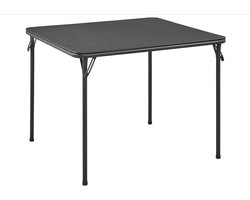 Multifunctionele Inklapbare Tafel - 80 cm x 80 cm x 70 cm - Campingtafel, Tuintafel, Balkontafel, Eettafel, Opvouwbare Tafel - Zwart