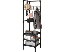 Multifunctionele Kapstok - Staande Kapstok Met Meerdere Lagen - Efficiënte Opbergruimte Voor Jassen Tassen Sjaals En Sieraden - Ruimtebesparend Kledingrek Voor Hal Of Slaapkamer