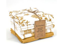 Multifunctionele Keukenhanddoeken 100% Katoen - Set van 5, Super Absorberend en Sneldrogend