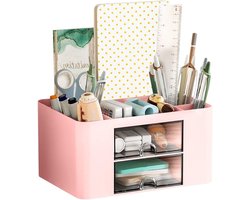 Multifunctionele Kinder Bureau Organizer met 7 Compartimenten - Pennenhouder voor Thuis, Kantoor en School, Perfect als Cadeau voor Meisjes