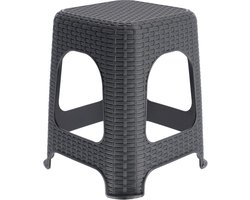 Multifunctionele kunststof kruk - Lichte zitkruk met antislipvoeten voor huis en tuin, tot 120 kg