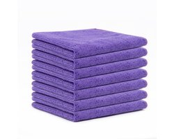 Multifunctionele microvezeldoeken, gekleurd, gemaakt van microvezel, 30 x 30 cm, diverse kleuren, aanpasbaar, 8-pack, paars